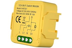 YobiLife Matter Smart Switch 16A Home Relay Module with ABS Housing Supports Home Hub Local Network Control for Seamless Smar
