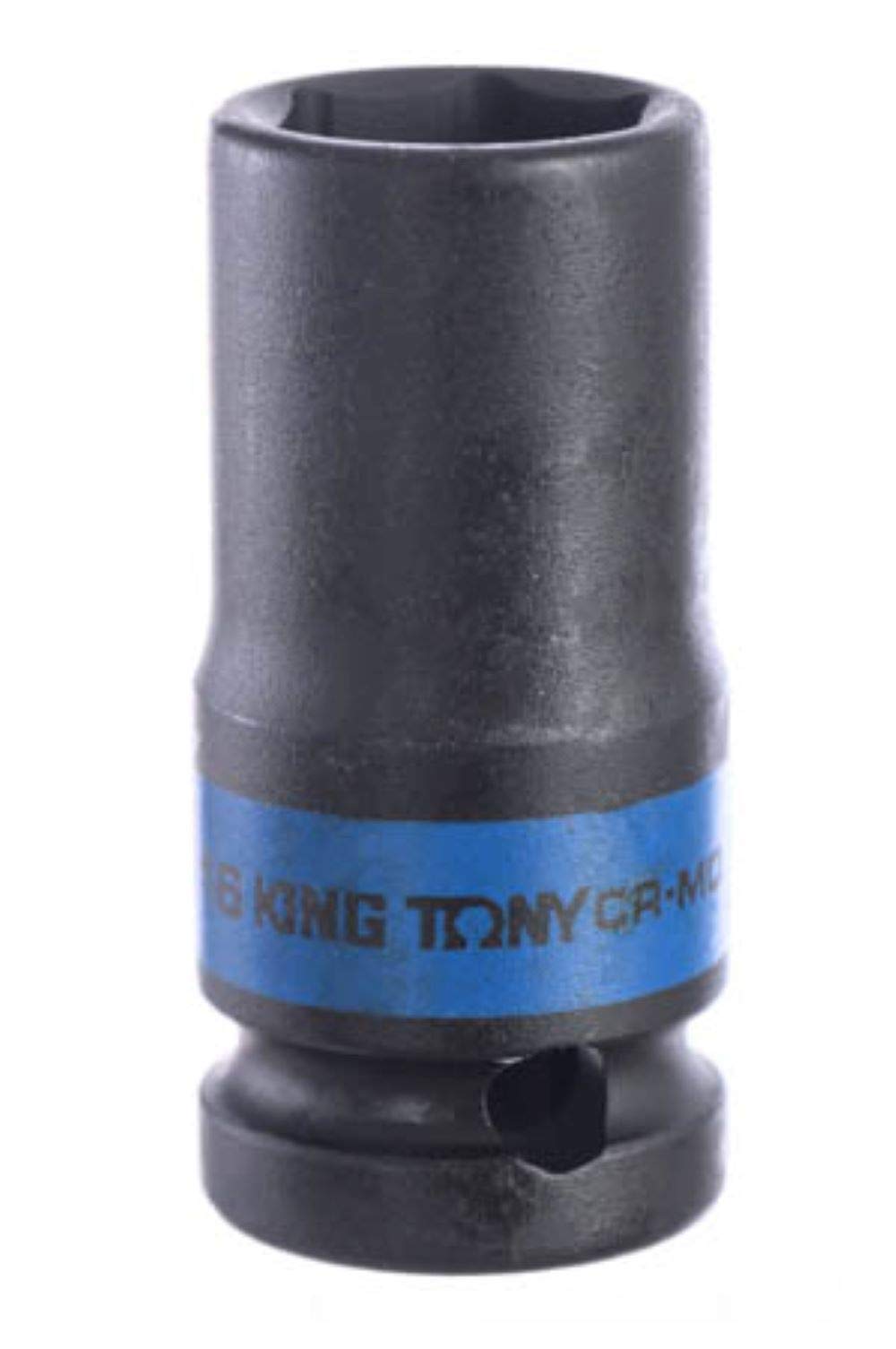 KING TONY 483516M Socket De Impacto Long Pared Fina 1/2" 16mm for DIYers & Professionals, Designed for Repair and Installation tasks, 16mm, red