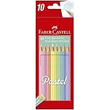 Lápis de Cor, Faber-Castell, EcoLápis Pastel, 120510P, 10 Cores