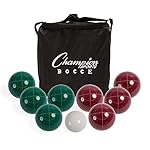 Champion Sports Bocce Ball Set: Tournament Series Classic Family, Party and Lawn Game