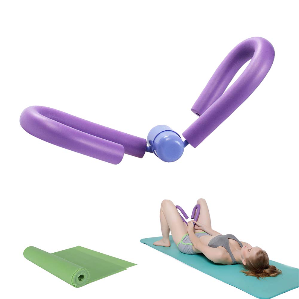 KYLMET Multifunctional Thigh Master Muscle Fitness Equipment,Thin Legs/Breast Enhancement/Arm,Home Fitness Trimmer,Exercise Home Gym Yoga Sport Slimming Training (purple)