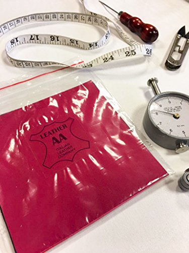 Pink Leather Scraps BRIGHT LEATHER MIX, purple, red, burgundy leather 5x5 inches, 4 pieces