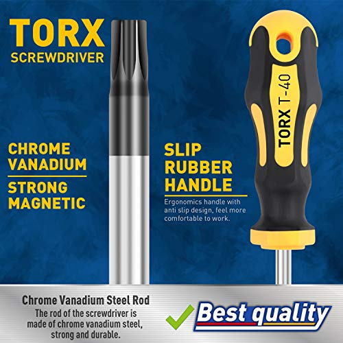 image for Amartisan 11-Piece Magnetic Torx Screwdrivers Set, Magnetic Torx Drive