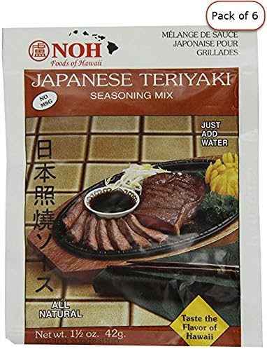 NOH Japanese Teriyaki, 1.5-Ounce Packet (Pack of 6)
