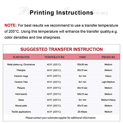 A-SUB Sublimation Paper Heat Transfer 110Sheets 8.5 x 14 Inches Legal Size Compatible with EPSON ME RICOH GX Series and SAWGRASS Inkjet Printer 120gsm