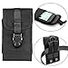 Premium Outdoor MOLLE Tactical Military Pouch Army Black Waist Holster with Belt Clip for iPhone X 6 6s 7 Plus 8 Plus ,Samsung Galaxy Note 8 S7 S8 S6 Edge (Fits will a Slim Hard Case Bumper Cover On) primary