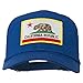 California State Flag Patched Twill Mesh Cap - Royal OSFM