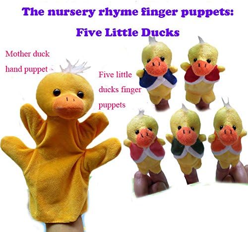 ZhinderLand The Nursery Rhyme Finger Puppets for "Five Little Ducks"