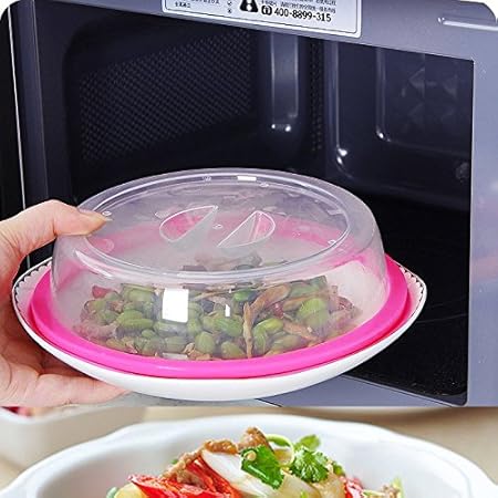 Denshine placa topper Universal Leftover tapa microondas, tapa de ...