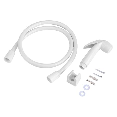 Zerodis Bidet Handbrause Set Wandhalterung Toilette Sprayer Kopf für Toiletten WC Badezimmer Hygiene Zubehör Toilettenaufsatz