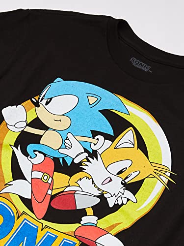 Boys Sonic The Hedgehog Game On Pose T Shirt - Black - Medium
