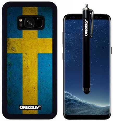 Galaxy S8 Case, Swedish Flag Case, OkSoBuy Ultra Thin Soft Silicone Case for Samsung Galaxy S8 - Swedish Flag