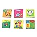 Kiddosland Baby's First Non-Toxic Fabric Book Soft Cloth Book Set- Squeak, Rattle, Crinkle,Colorful- Pack of 6