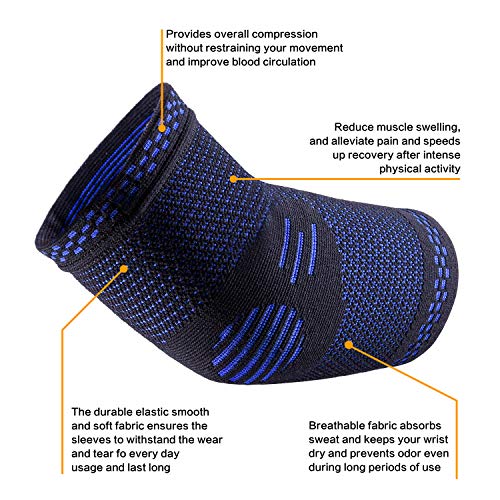 ABYON Professional [2 Pack] Elbow Brace Straps + [1 Pack] Elbow Brace