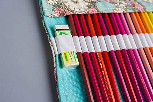 Eforstore Canvas Pen Roll Pencil Case Pencil Case Roll Pencil Case - Thumbnail 4