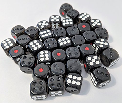 Cyberpunk Gaming Dice - d6 Set - RPG dice for Shadowrun - 36 dice 12mm - Enough for Any Roleplaying Game to Count The Hits and glitches