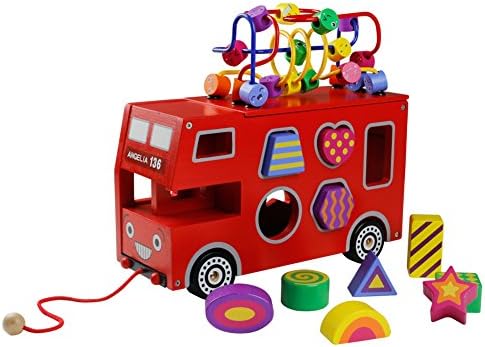 wooden bus shape sorter