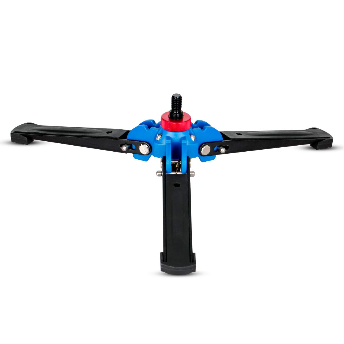 Koolehaoda Mini Tripod, 3 Legs Support Stand with 3/8" Screw Universal Monopod Foot Compatible with 3/8" Monopods Unipod Ballhead - A2