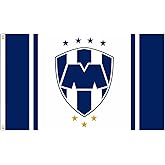 Yerchic Monterrey Flag Mexico Soccer Futbol Banner 3x5ft Polyester Flag For Garage Room Man Cave