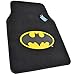 BDK WBMT-1301 Batman Carpet Car Floor Mats Black & Yellow Logo - 4 Pieces, Rubber Backing, Front & Rear Full Set