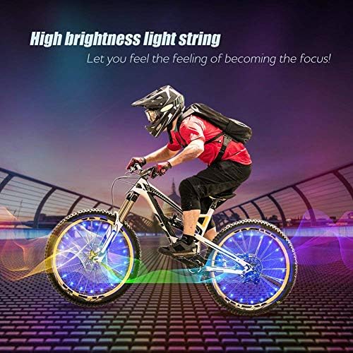 Xyemao Led Bike Wheel Lights, (2 Tire Pack) Waterproof Bright Bicycle Light Strip, Ultimate