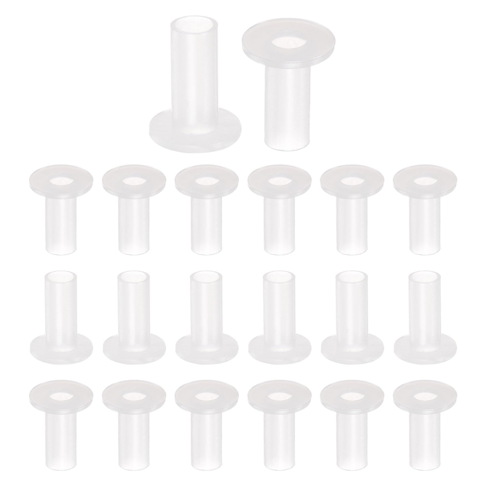 uxcell 20pcs Flanged Sleeve Bearings Plastic