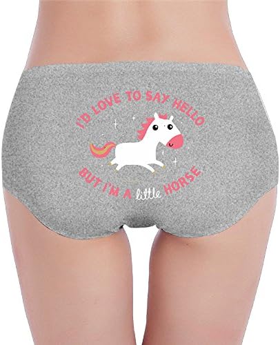 A Little Horse Unicorn Womens Low-Rise Comfort Bikini Panties