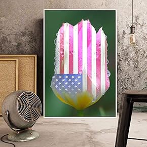 Floating Framed Canvas Wall Art for Living Room, Bedroom American Flower Canvas Prints for Home Decoration Ready to Hang - 16x24 inches