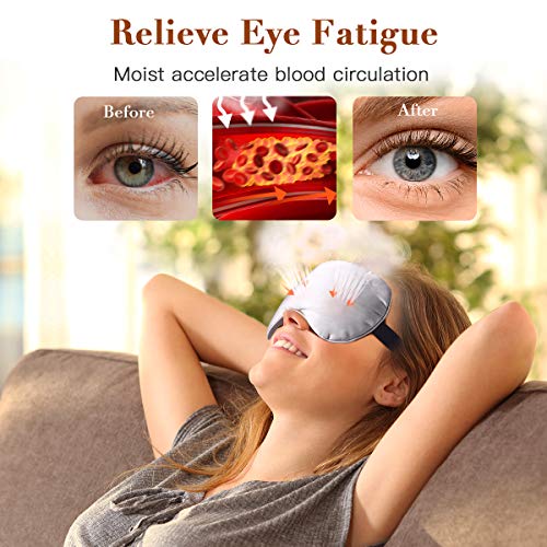 Unimi Sleep Mask Weighted Eye Mask for Puffiness, Pink Eyes, Headache