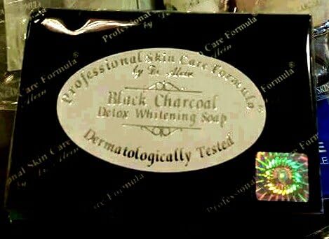 Dr. Alvin Professional Skin Care Formula Black Charcoal Detox Whitening Soap