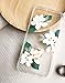 iPhone 6 Plus/6S Plus Case (5.5 inch),Blingy's Cool Transparent Floral Pattern Style Series Soft TPU Clear Case for iPhone 6 Plus/6S Plus (White Camelia)