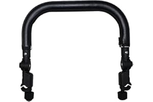 Hohopeti Stroller Bumper Handle Armrest Adjustable Detachable Pu for Compatibility Enhanced Water Resistance and Durability for Replacing Old Stroller Accessories