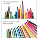 Magicdo 24Cols Watercolor Brush Pens Set, Watercolor Flexible Soft Brush Tip Water Based Markers, Easy To Handle, Best for Adult Coloring Books, Manga, Comic, Calligraphy(24 Cols )