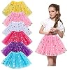 Tacobear 6 stuks tule rok meisjes roze wit blauw tule rok pailletten tutu kinderen tule rok dansrok ballet rok tutu rok…