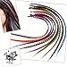 Sunwell Feather Hair Extensions Kit with 52 Synthetic Feathers, 50 Beads, Pliers and Hook Tool