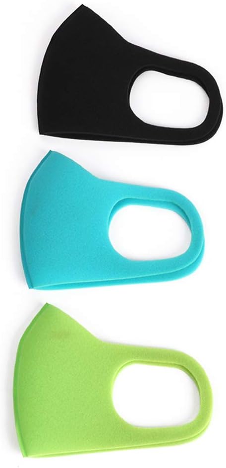 LWAN3 3pcs Sponge Masks, Kids Breathable Mouth Face Mask Respirator, Anti Dust Haze Air Pollution For Outdoor