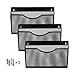 Denozer Mesh Wall File Holder Mount Hanging Organizer Magzine Rack 3 Pack Single Pocket,Black