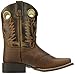 Smoky Mountain Children Luke Square Toe Western Cowboy Boots Brown