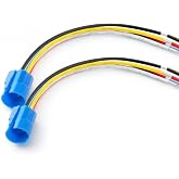 2 Pcs 16mm Push Button Switch Socket Plug with Wire Connector &ndash; Harness Socket for Momentary &amp; Latching Switches
