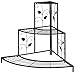 Giantex 3 Tiers Corner Shelf Metal Plant Stand, Stair-Step Style Flower Pot Display, Ladder Plant Display Rack, Quarter Round Plant Shelf for Indoor Outdoor Use
