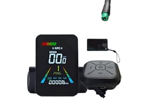 Yaregelun F3 E-Bike NFC LCD Display UART Electric Scooter Meter 24V/36V/48V/60V Speedometer Animated Color Indicator 5PIN