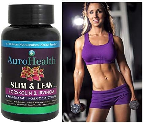 AuroHealth Belly Fat Buster Forskolin Slim and Lean Natural Herbal Formulation for Weight Loss, 200 mg