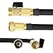 Rainlax Expandable Garden Hose, 50ft Durable Material with 3/4 Solid Brass Connectors, 10 Patterns Spray Nozzle and Carrying Bag