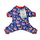 CuteBone Dog Pajamas Dog Apparel Dog Jumpsuit Pet Clothes Onesie Pajamas P23S