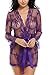 Avidlove Women's Lace Kimono Sexy Nightgown Transparent Mesh lingerie