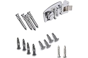 Belt Buckle Pins,Edge Rivet,Screws for Repair Men Sliding Automatic Buckle Accessories Set of 12 Pieces (Silver)