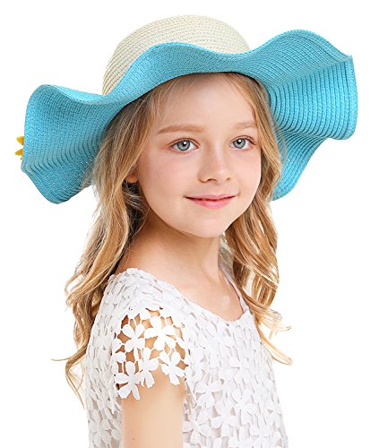 2 Kids+Multi+Colors+Large+Flower+Beach