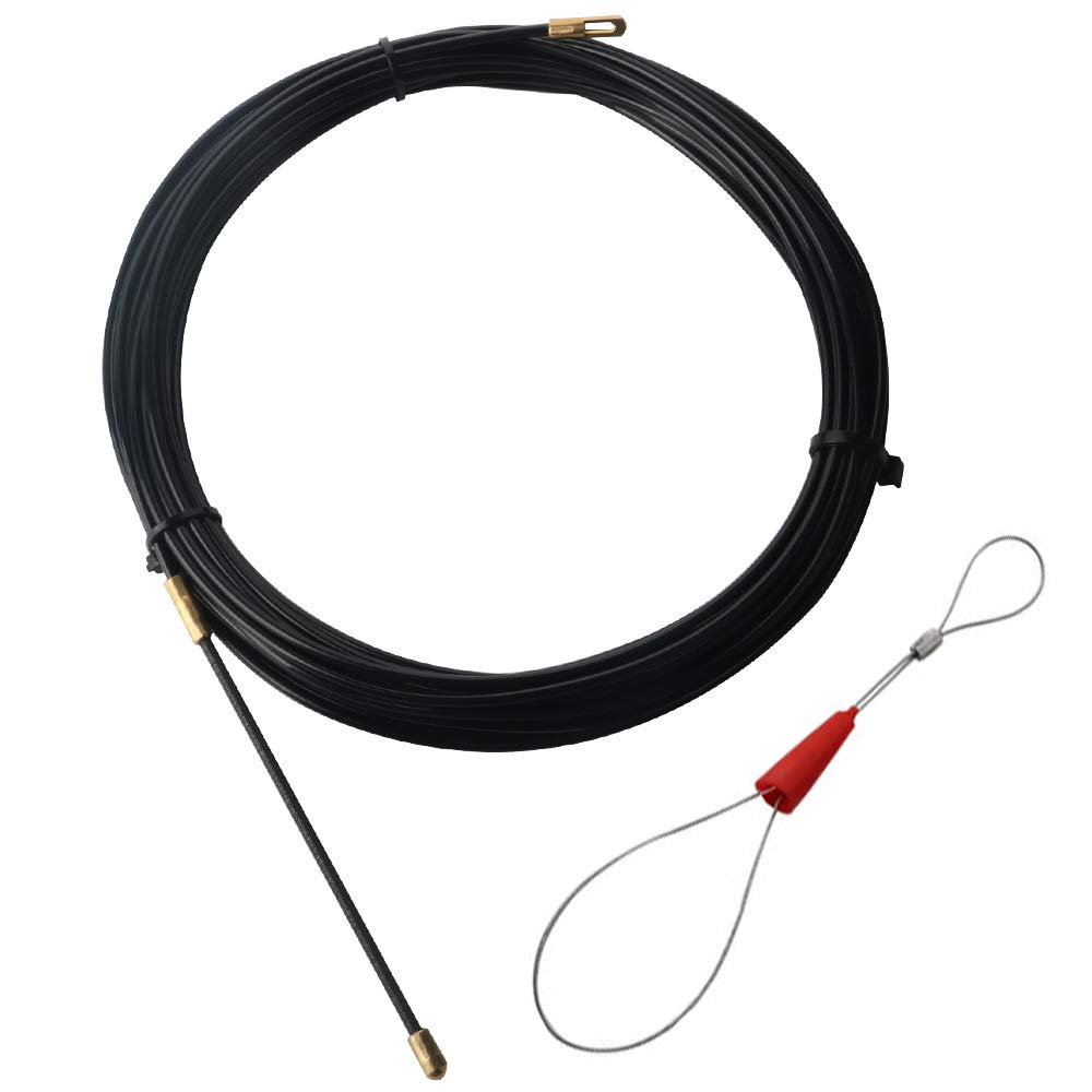 โRUNCCI-YUN 10M Fish Tape Ribbon Threader Puller Pull Head, Electrical Wire Threader