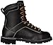 Danner 8” Quarry USA Waterproof Alloy Safety Toe Work Boots for Men - Full-Grain Leather with Gore-Tex Lining and Traction Heel Outsole, EH Resistant, Black - 10.5 D