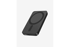 Miady Mini MagSafe-Compatible Portable Charger, 5000mAh 5W Compact Magnetic Power Bank for iPhone 16/15/14/13/12, 12W USB-C Charging Battery Pack